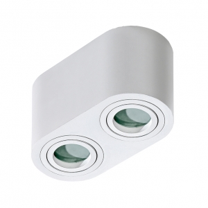 Azzardo BRANT 2 AZ2816 plafon lampa sufitowa spot 2x50W GU10 IP44 biały - wysyłka w 24h