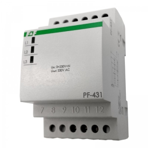 Automatyczny przełącznik faz F&F PF-431 16A 230V AC na szynę DIN - wysyłka w 24h