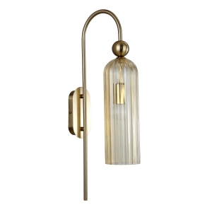 Light Prestige Piega LP-939/1W amber kinkiet lampa ścienna 1x40W E14 transparentny/złoty - wysyłka w 24h