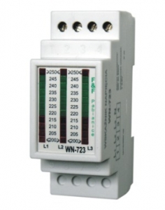 Wskaźnik napięcia F&F WN-723 diodowy trójfazowy 3x205-245V AC na szynę DIN - wysyłka w 24h