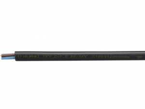 Kabel ziemny YKY 2x1,5mm2 miedziany 1m = 1szt. elektroenergetyczny 06/1kV czarny odwijany z bębna - wysyłka w 24h